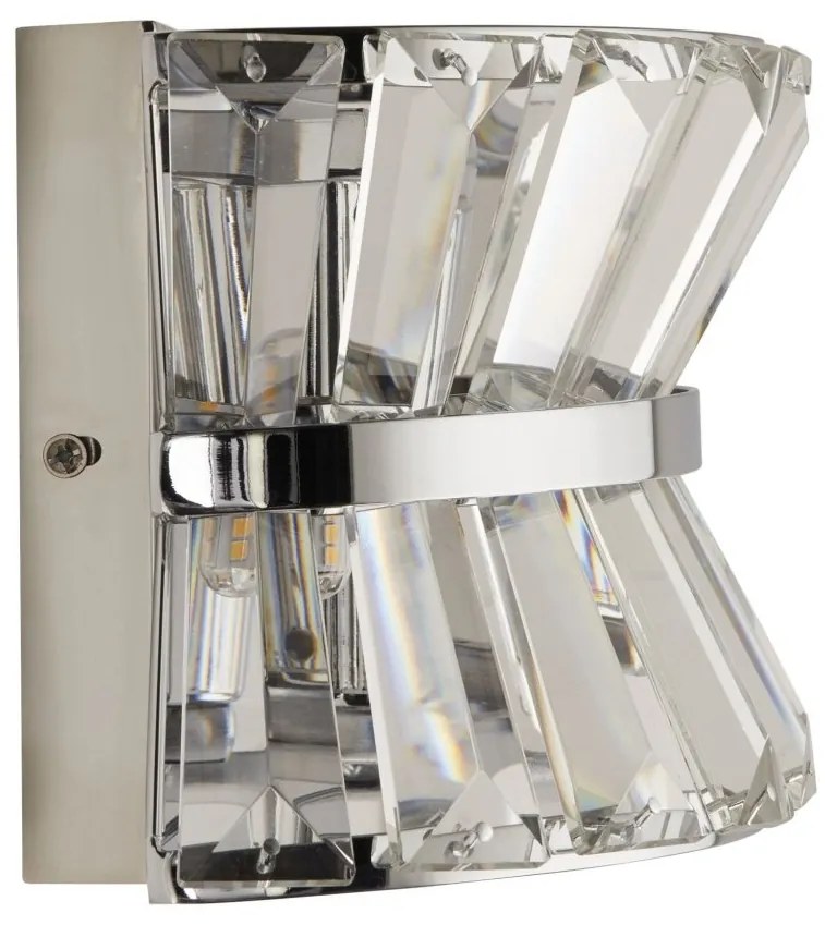 Aplica de perete eleganta cu cristal Uptown 2Lt
