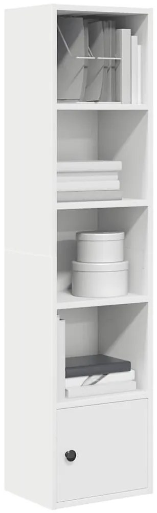 vidaXL Bibliotecă, alb, 31x24x127 cm, lemn prelucrat