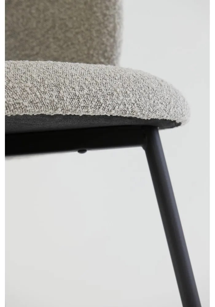 Scaun de sufragerie gri tapițat Elyna – Light &amp; Living