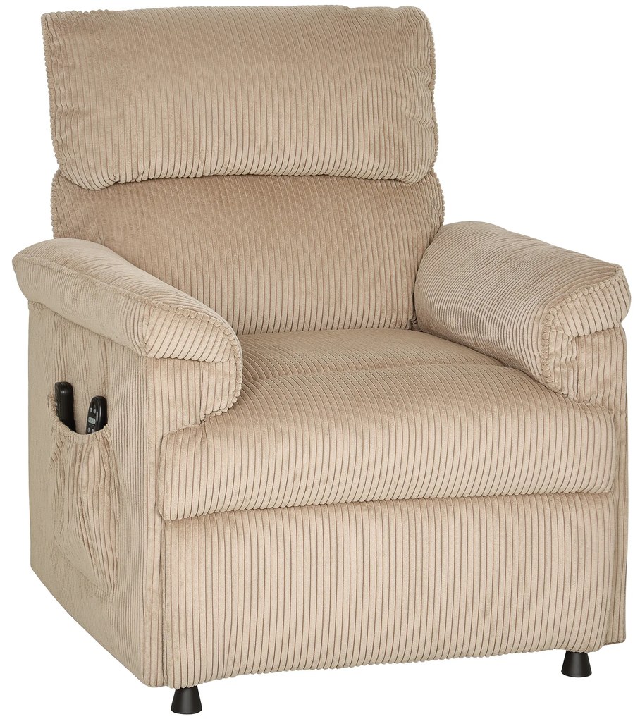 HOMCOM Fotoliu de masaj cu moduri de vibrații, funcție de încălzire, motor silențios, funcție de memorie, oțel, tapițerie din material textil, Maro | Aosom Romania