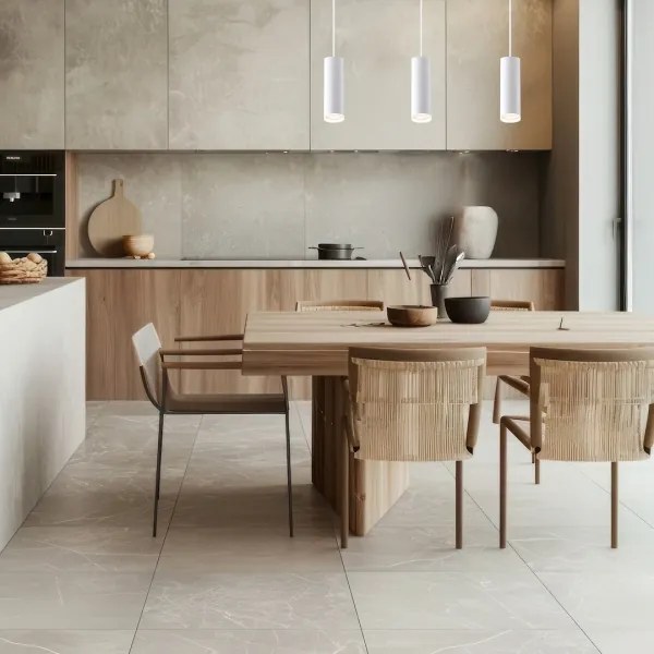 Pendul cu cablu pentru sistem de șină PIPE, 3xGU10/10W/230V, alb