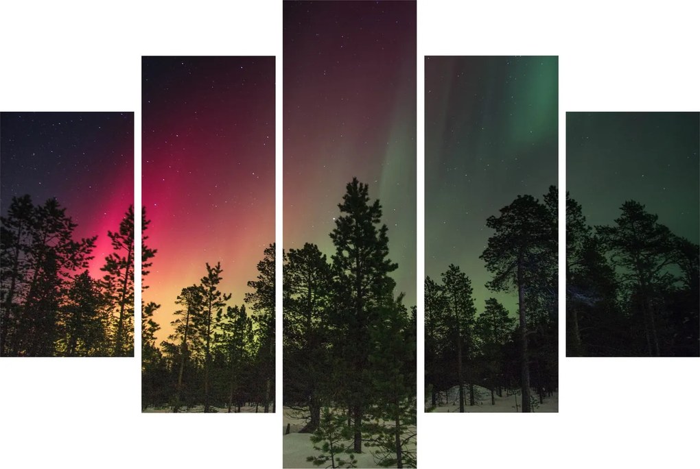 Tablou cu Northern Lights (150x105 cm)