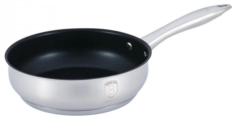 Tigaie non stick otel inoxidabil 24 cm Silver Belly Berlinger Haus BH 1393