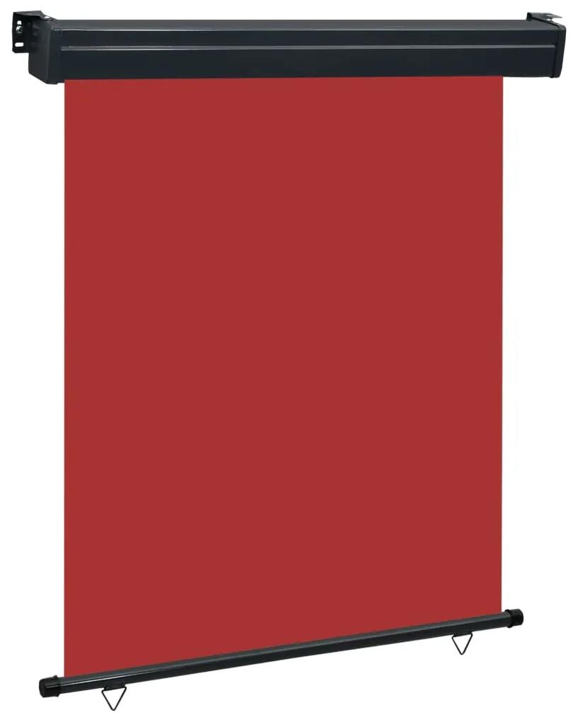 Copertina laterala de balcon, rosu, 140 x 250 cm