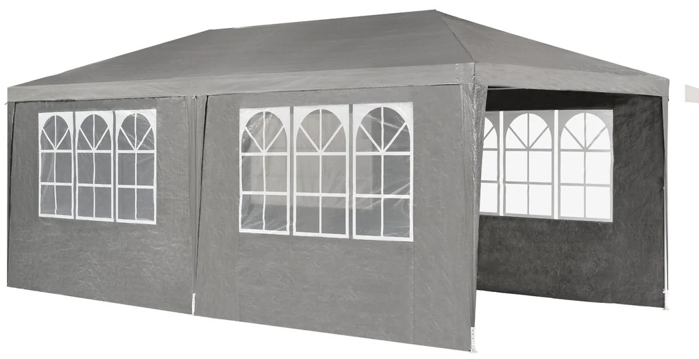 Juskys Cort petrecere 3 x 6 m - gri închis