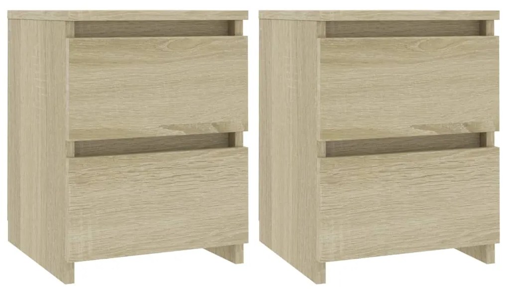 Noptiera, 2 buc., stejar Sonoma, 30 x 30 x 40  cm, PAL