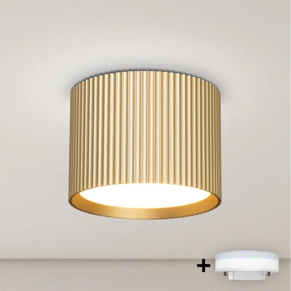 Brilagi - Spot LED RGB dimerizabil STRIPY 1xGX53/14W/230V Wi-Fi Tuya auriu