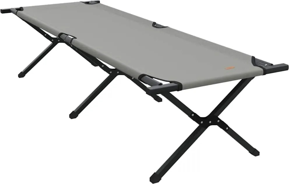 vidaXL Pat pliabil pentru camping Gri 193 x 69 x 45 cm Tafeta Oxford