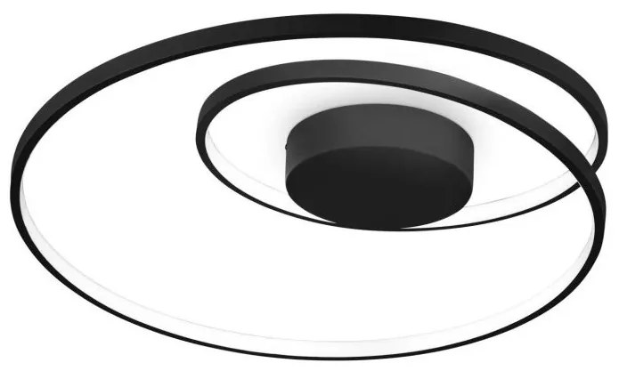 Lustra LED aplicata design circular Oz pl d60 on-off 4000k negru