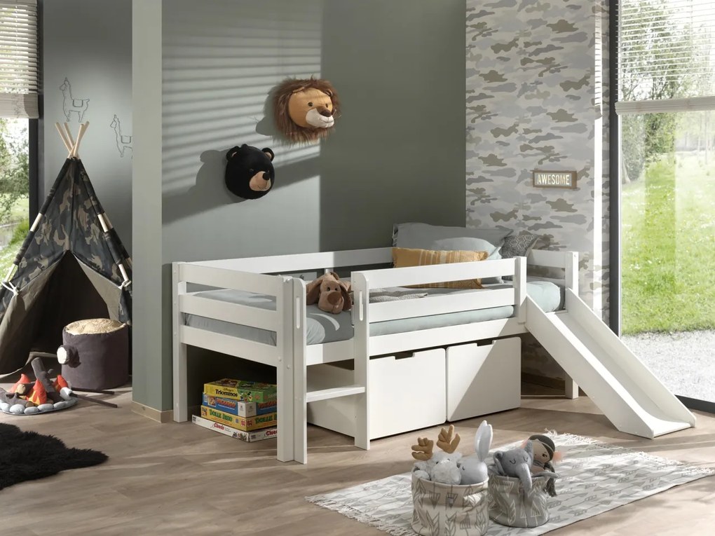 PINO SET DE 2 SERTARE PENTRU Pat copii MATRIMONIAL H85CM ALB