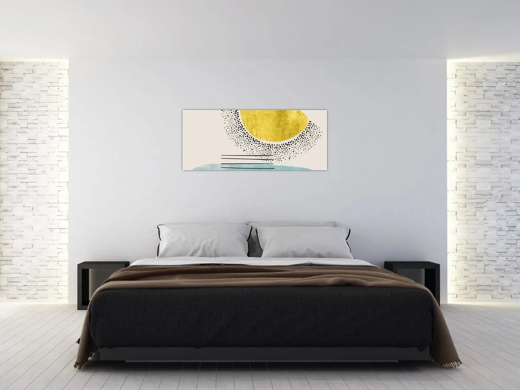 Tablou - pictură abstractă de plajă N⁰2 (120x50 cm)