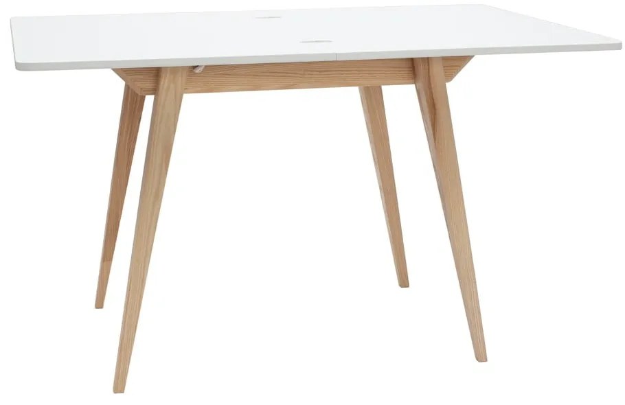 Masă de dining extensibilă cu blat alb 65x90 cm Envelope – Ragaba