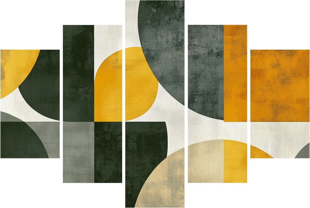Tablou - Abstracție în culoare de măslin (150x105 cm)