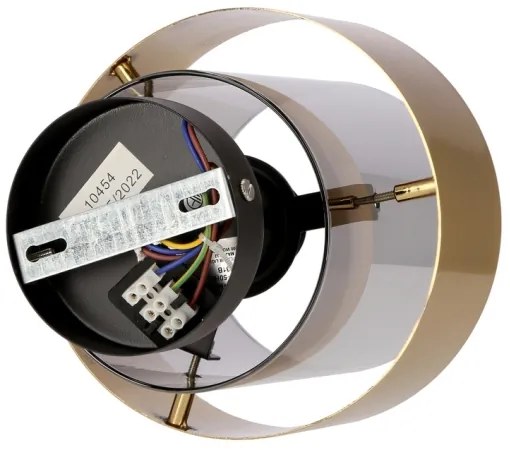 Lustră aplicată SPIEGA 1xE27/60W/230V auriu/negru