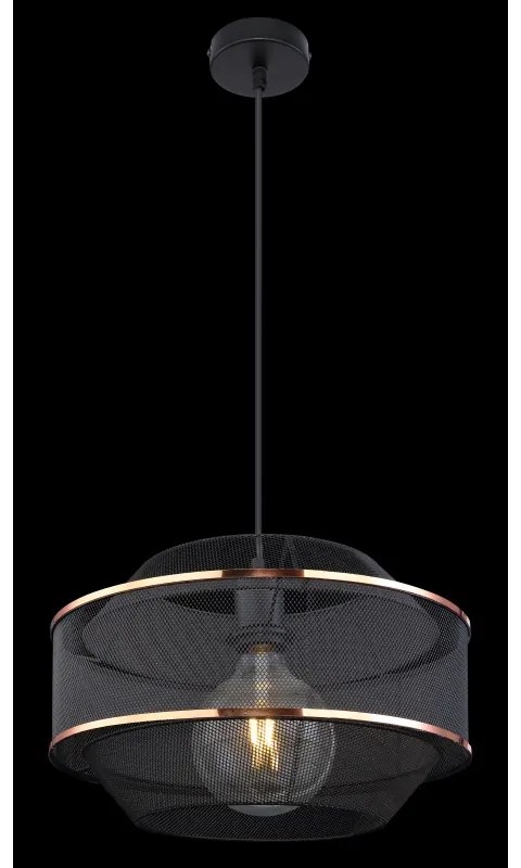 Lustra/ Pendul metal negru/auriu BELLONA