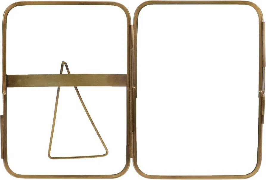 Ramă foto aurie cu picior de susținere din metal 14x18 cm – Rex London