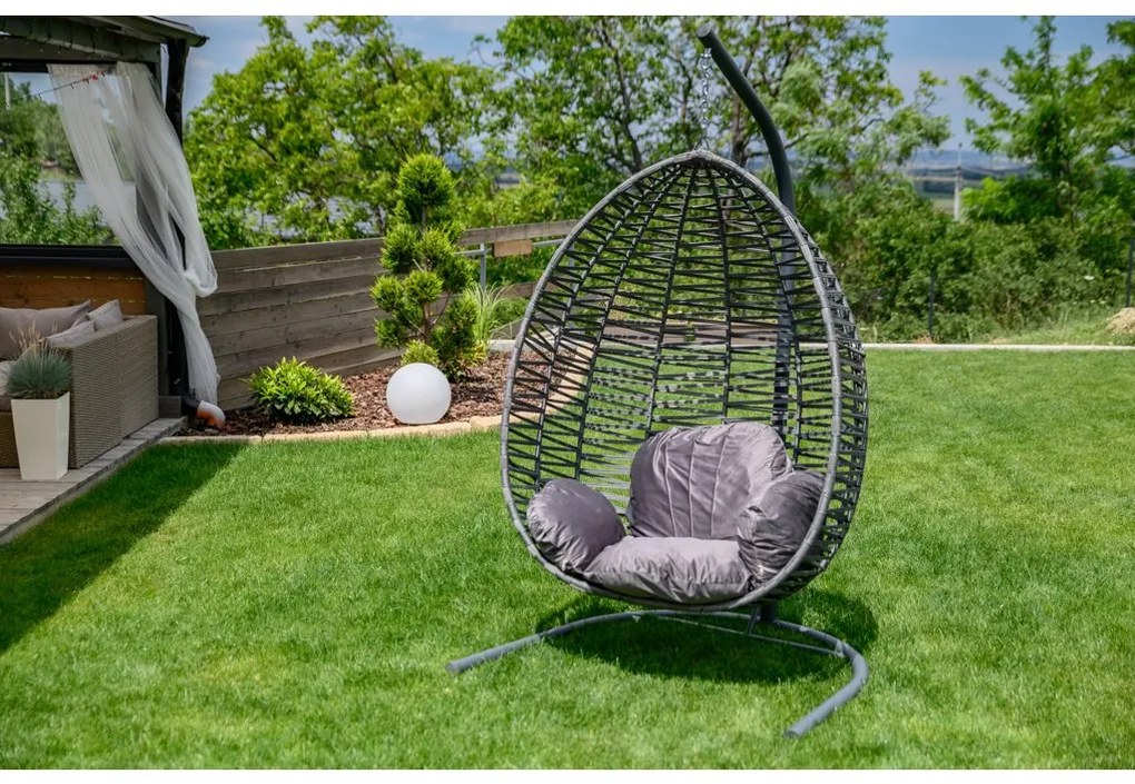 OFERTA Scaun suspendat gri deschis fara suport NARS II. calitate