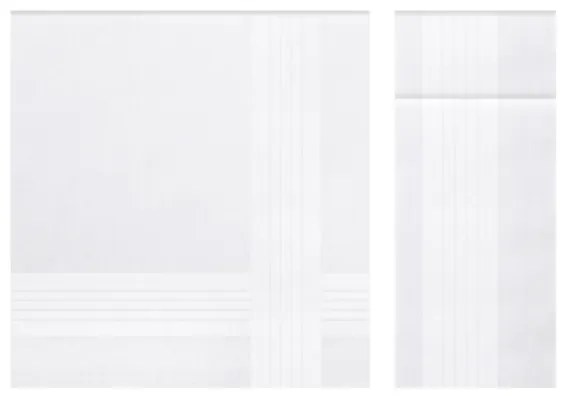 Batiste din bambus EROS, 3 buc Alb / White 43 x 43 cm În cutie cadou 3 buc