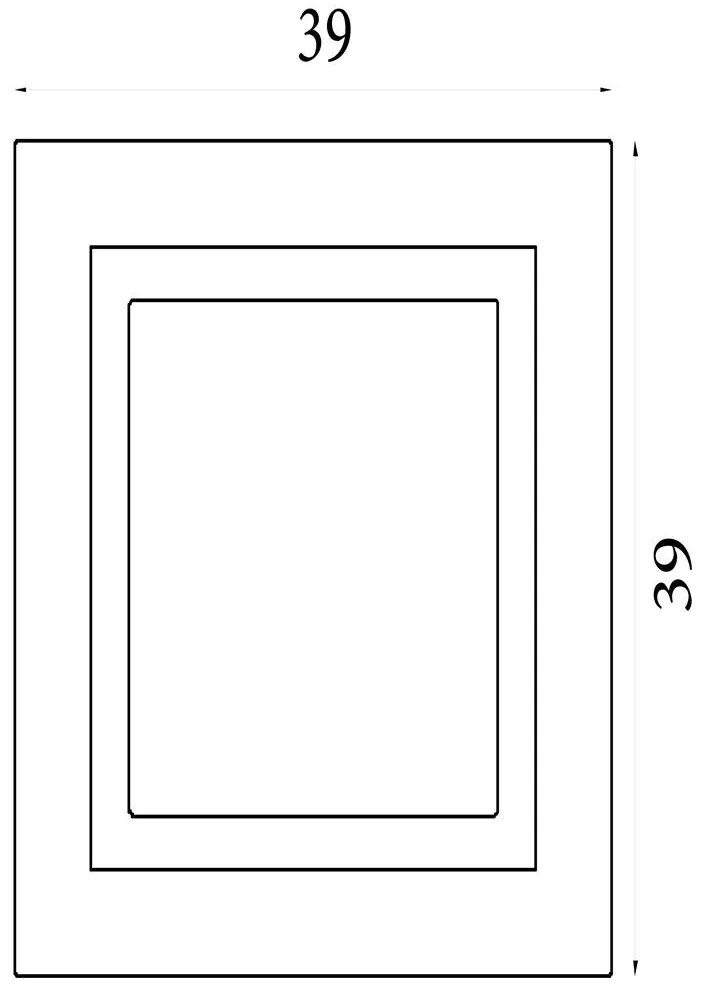 Plafoniera LED cu telecomanda Squary 39cm