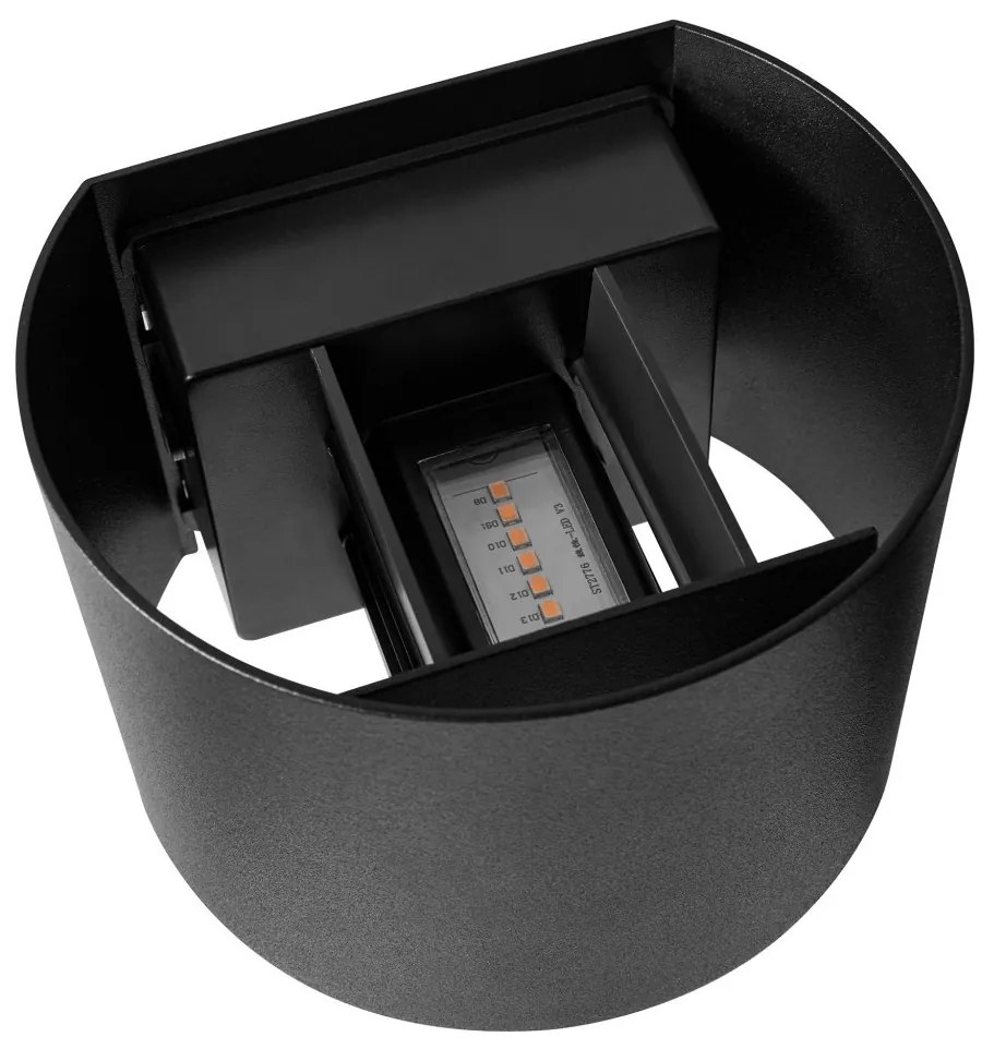 Aplica LED de exterior ambientala stil nordic IP44 Milda negru