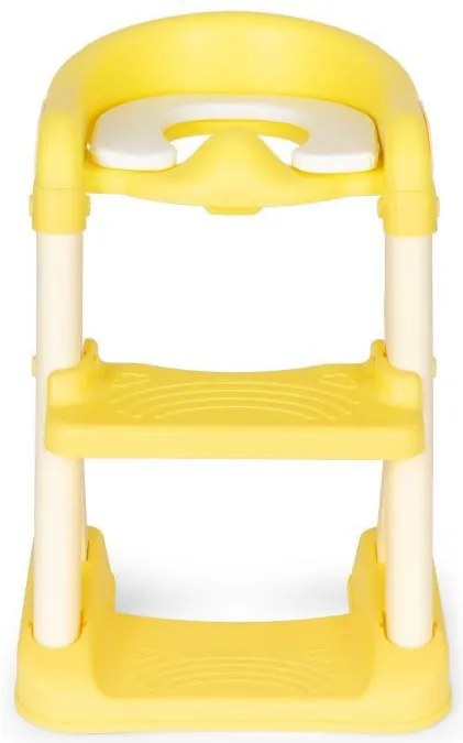 Toaletă cu reductor de scări galben