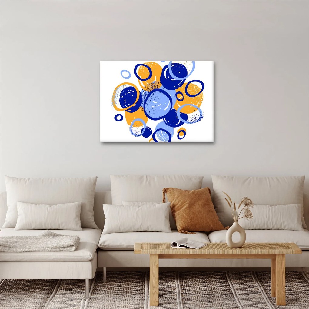 Tablou - Motiv luminos cu cercuri (70x50 cm)