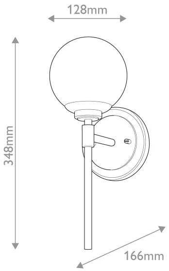 Kichler KL-BENNO1-BK-CPZ - Aplica LED pentru baie BENNO 2xG9/3W/230V, aurie, IP44