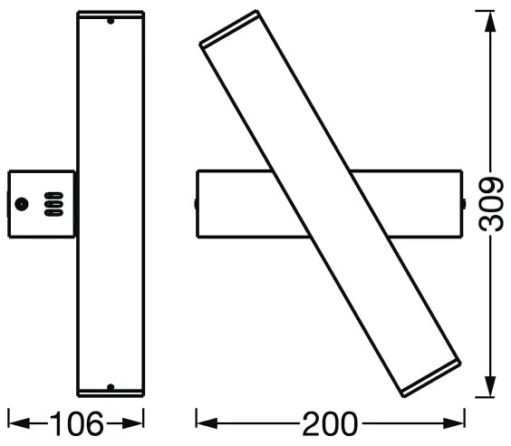 Aplică LED dimabilă SMART+ CROSS 2xLED/6W/230V Wi-Fi Ledvance