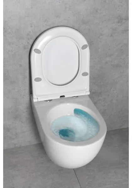 Bruckner - WC suspendat Vortex Rimless FULDA ceramică/alb