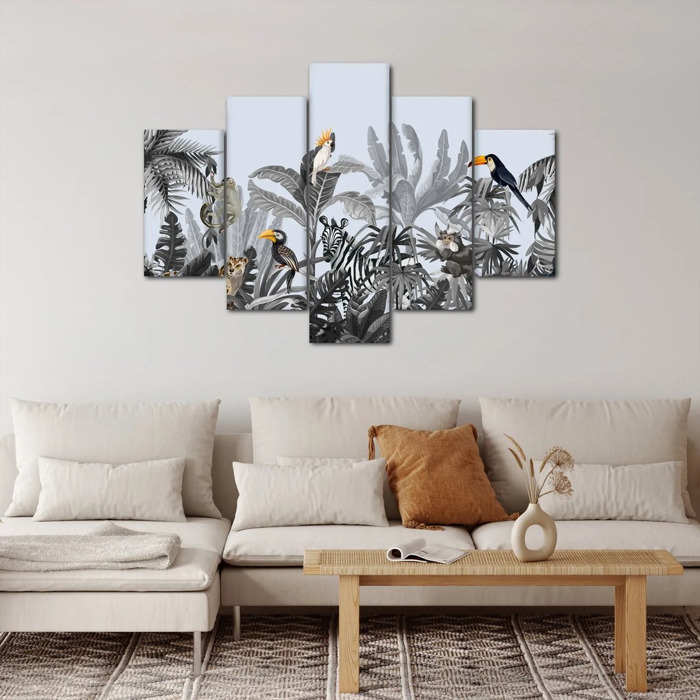 Tablou - Jungla ilustrată (150x105 cm)