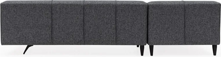 Colțar Artie Jivago gri închis, colț pe partea stângă