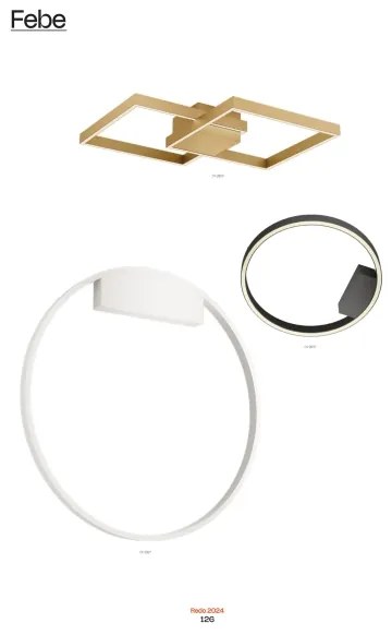 Aplică LED dimabilă Redo 01-2835 FEBE LED/24W/230V auriu