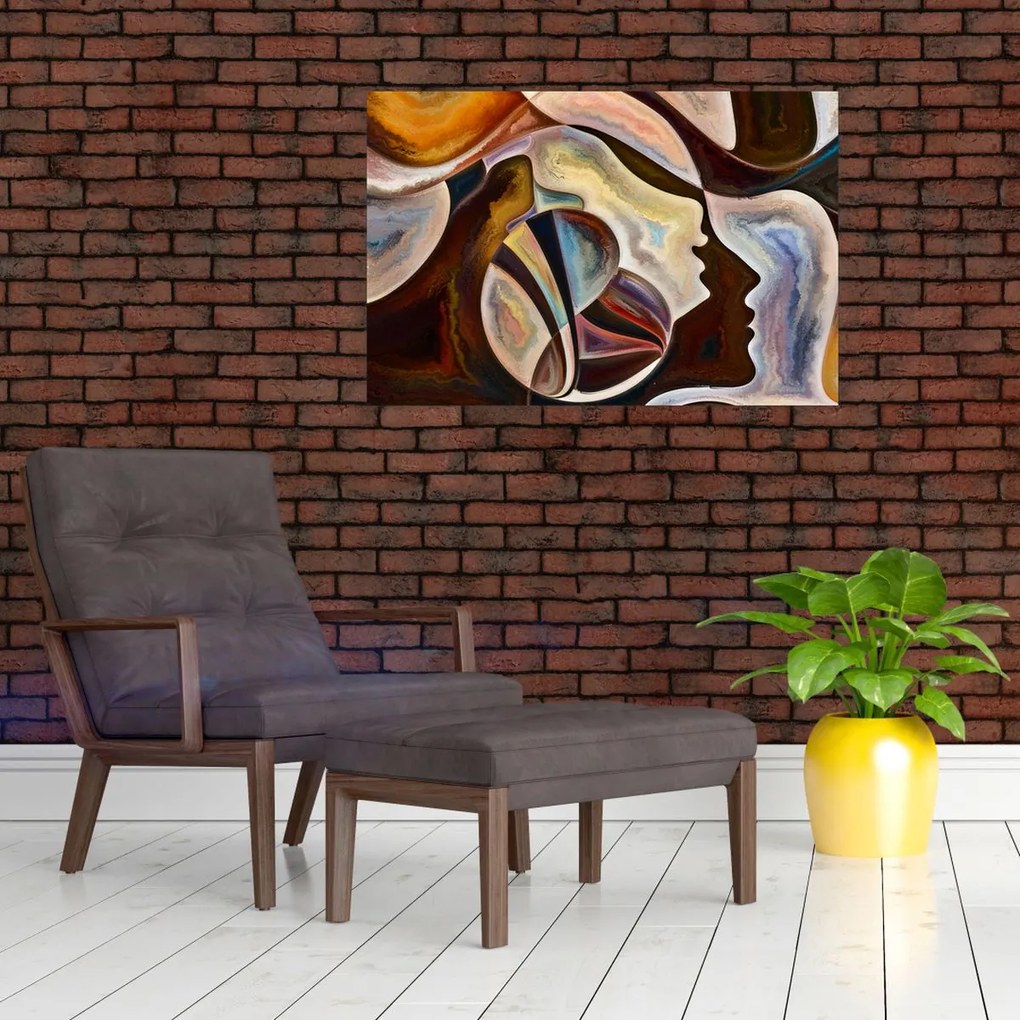 Tablou - Abstractizarea capetelor (90x60 cm)