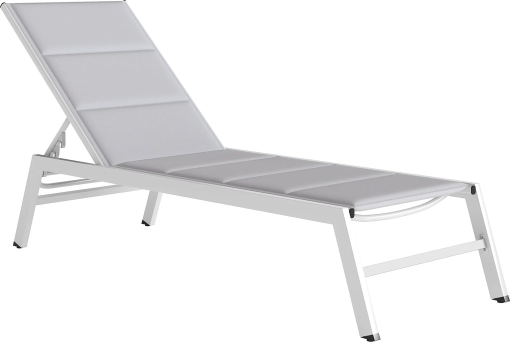 Outsunny Șezlong basculant pentru plajă | Aosom Romania