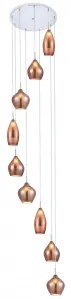 Suspensie 9 becuri G9 AMBER MILANO AZ3134 Azzardo