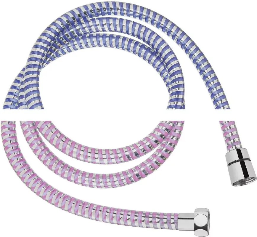 Furtun de dus care isi schimba culoarea Invena Kameleon New 150 cm