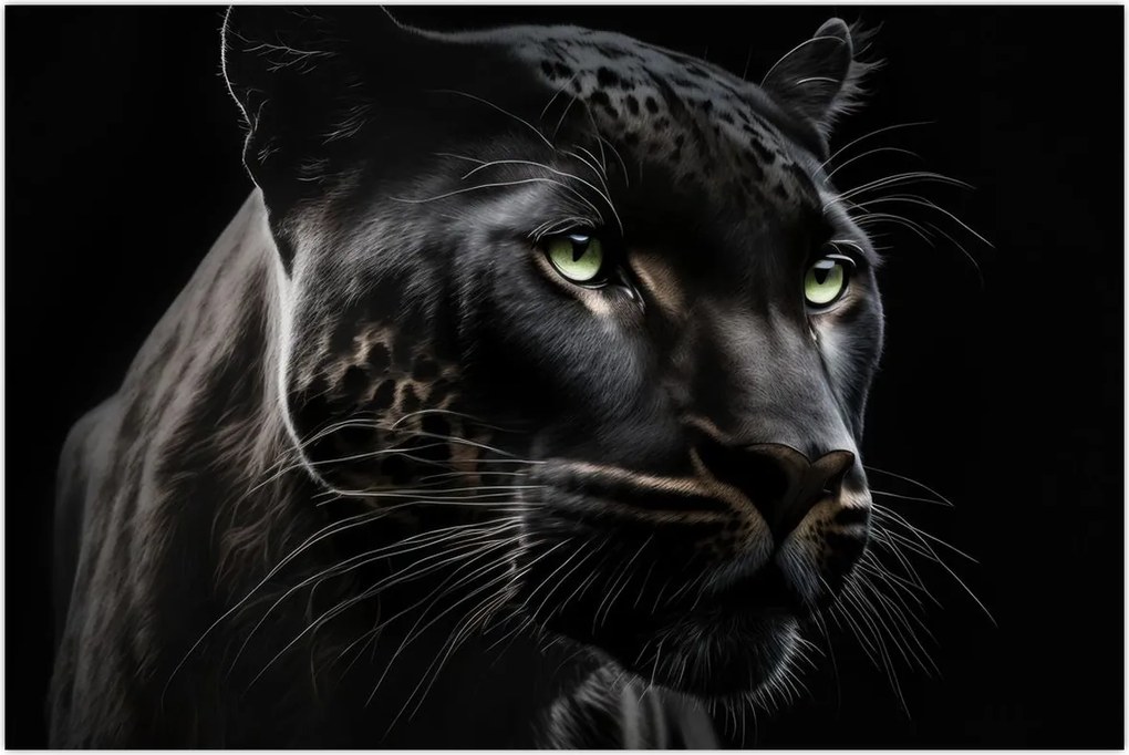 Tablou - Pantera Neagră (90x60 cm)