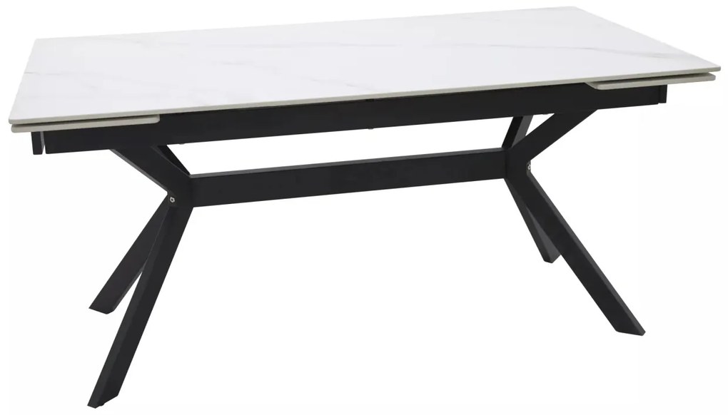 Masa extensibila Imperia alb/negru L160-220xl90