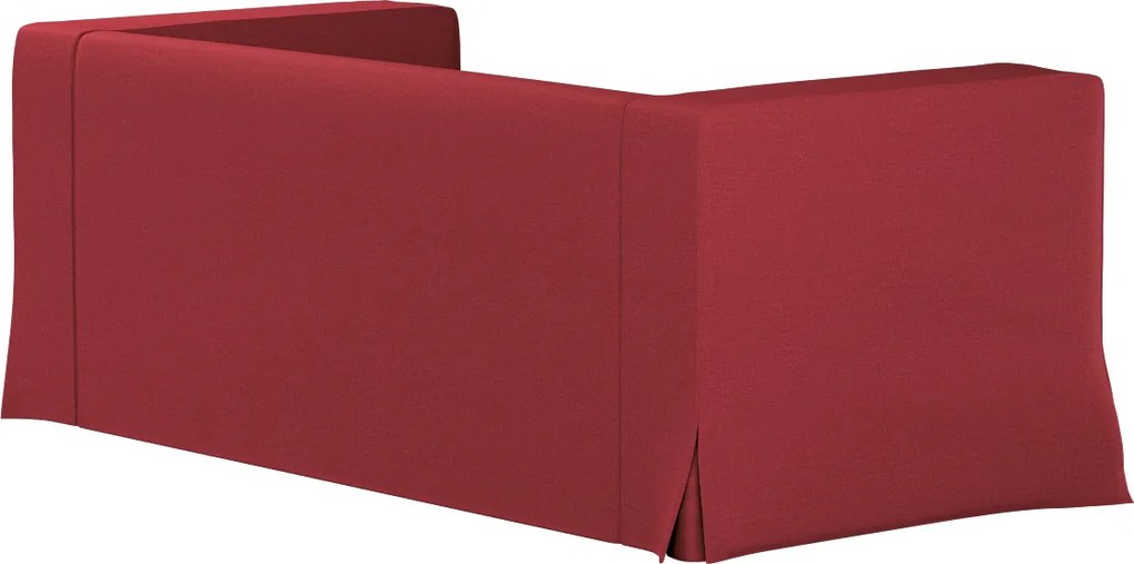 Husă canapea Klippan cu 2 locuri, lungă, cu pliuri contrastante