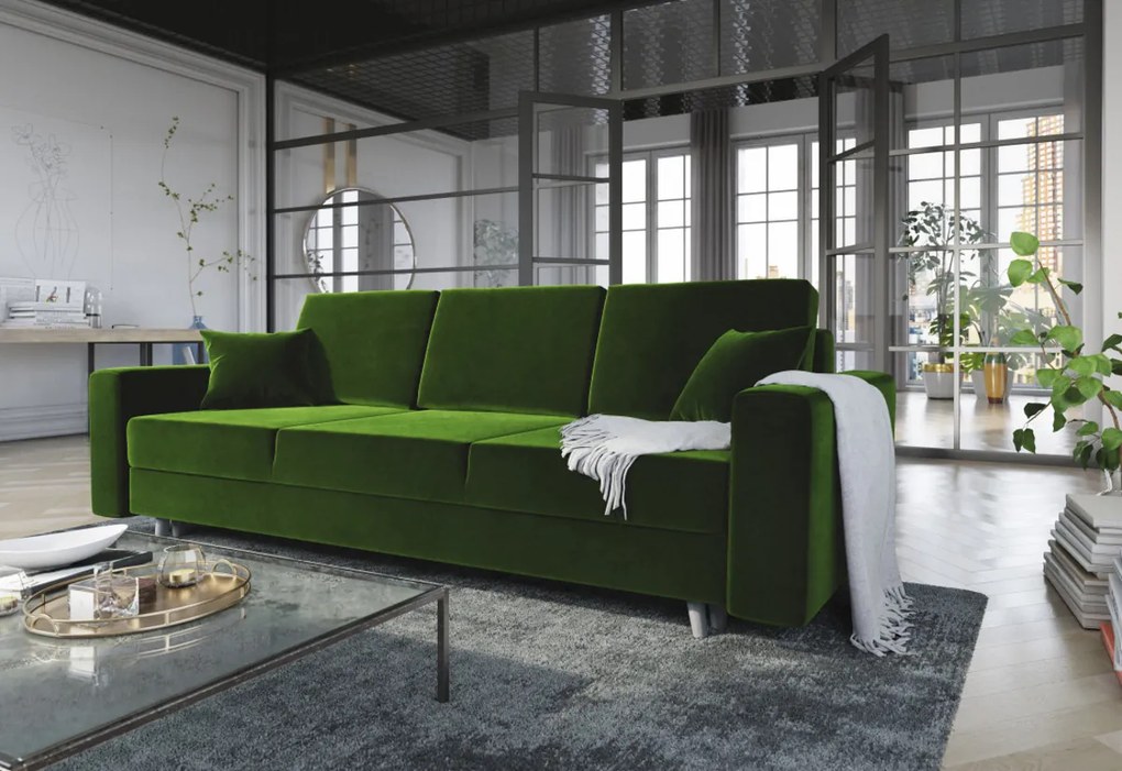 Supermobel Canapea extensibilă tapițată KRONOS,236x87x90, itaka 34