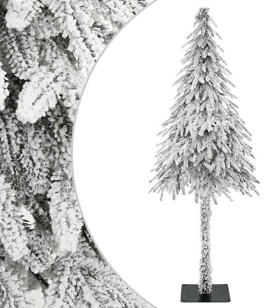 vidaXL Brad de Crăciun artificial Alb 76 x 76 x 180 cm