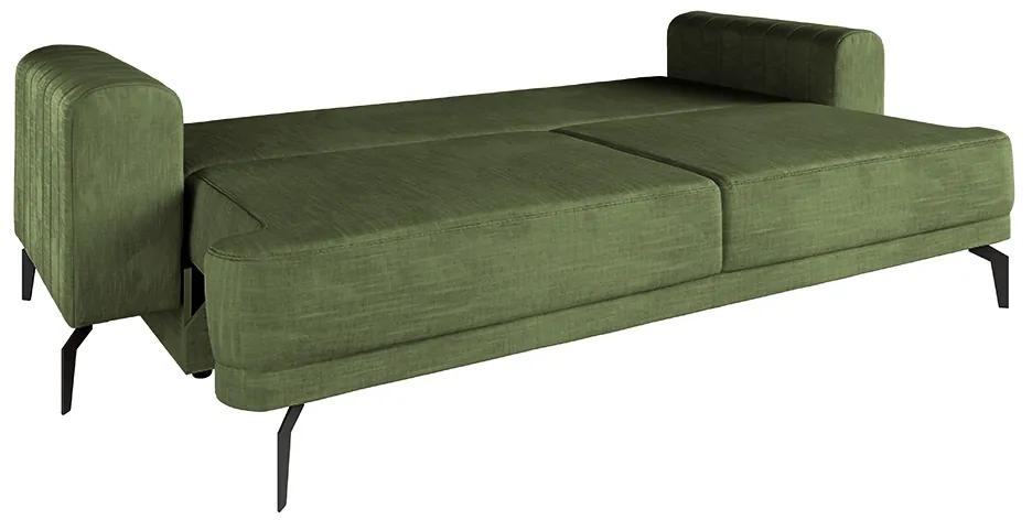 Canapea cu funcție de dormit Luzano - olive Vogue 10