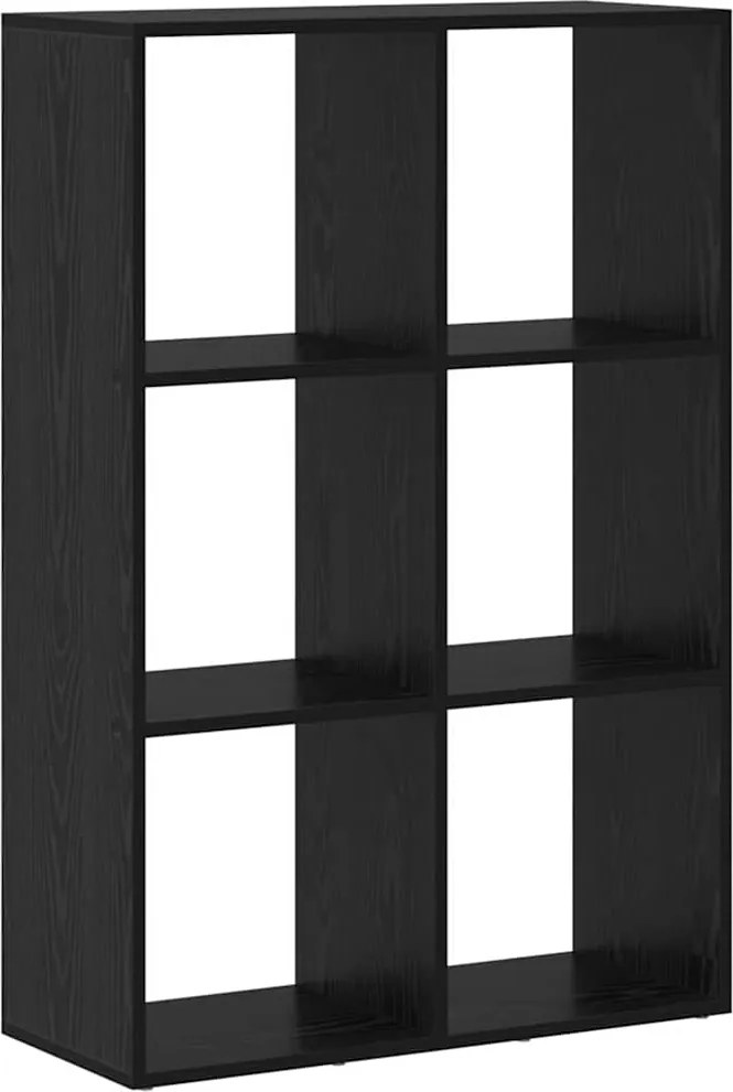 vidaXL Dulap pentru cărți Stejar Negru 69,5 x 29 x 103,5 cm