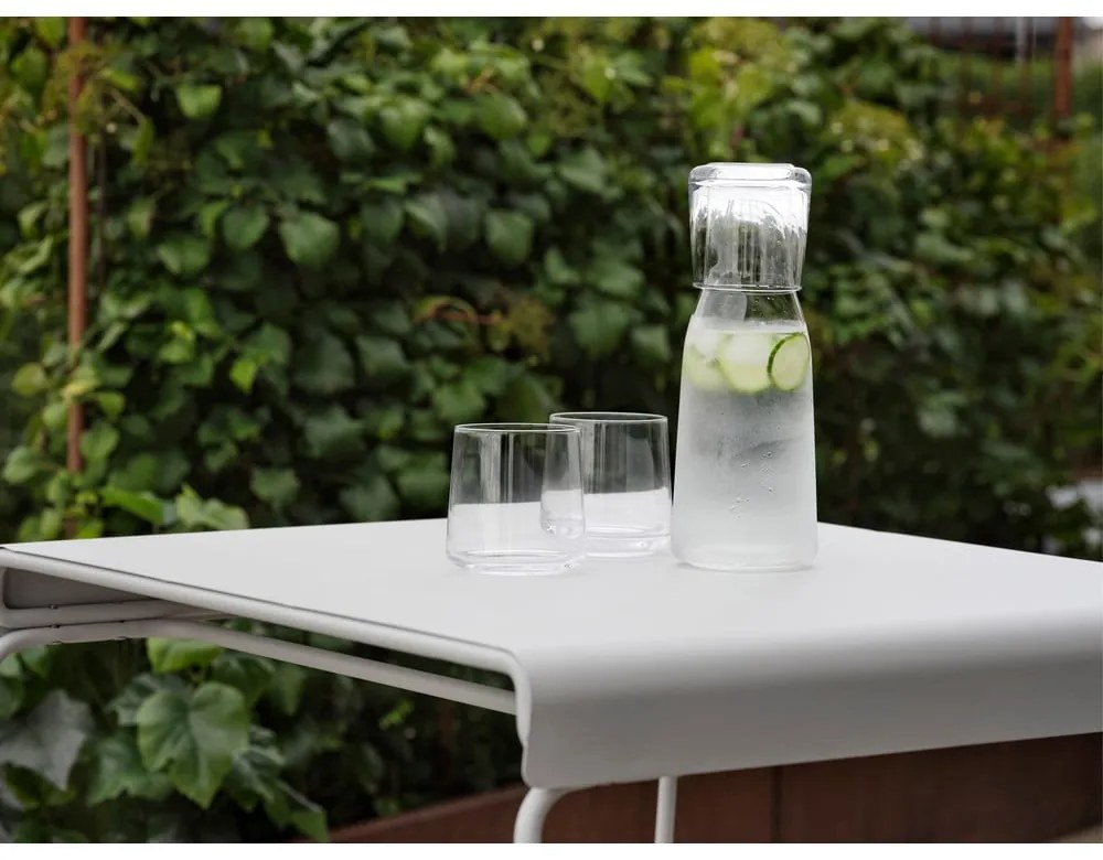 Masă de dining albă din metal 58x75 cm A-Café – Zone