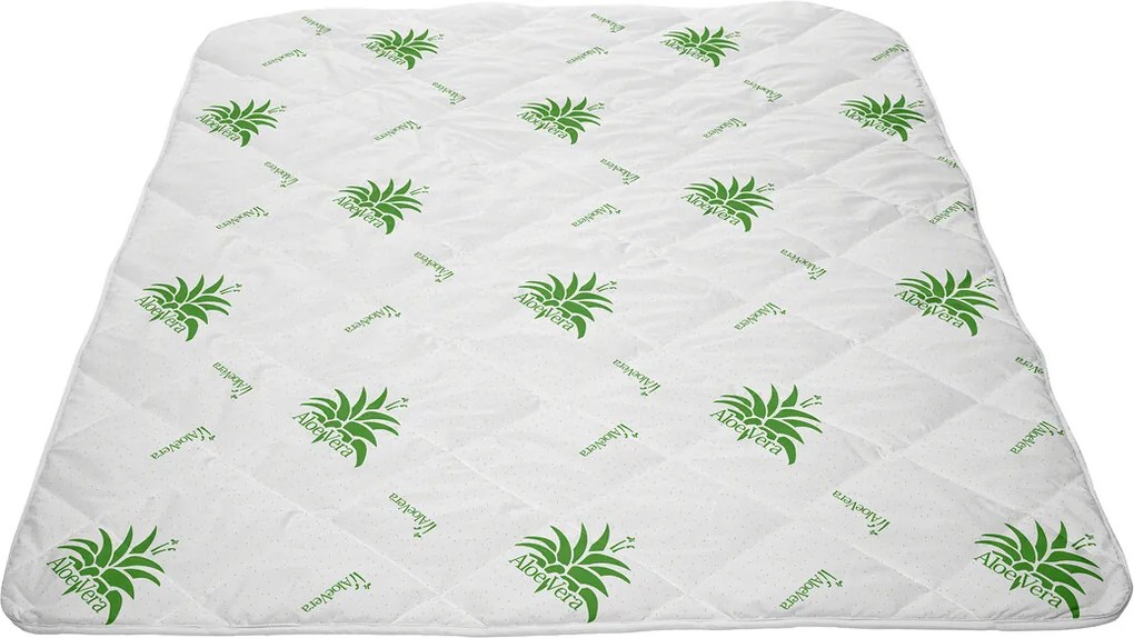 Set Aloe Vera Essence, perna microfibra 50x70 cm si pilota matlasata 350g/mp, 140x200 cm