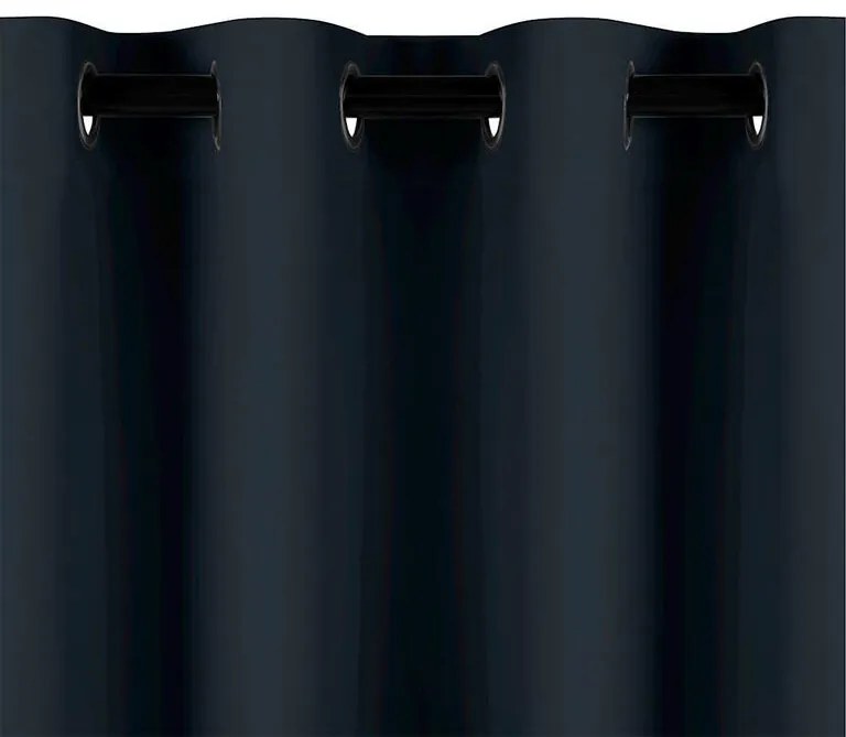 Draperie BLACKOUT AMELIA neagră 140 x 245 cm 2 buc