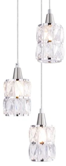 Globo 15760-3 - Lustră pe cablu de cristal WOLLI 3xE14/40W/230V