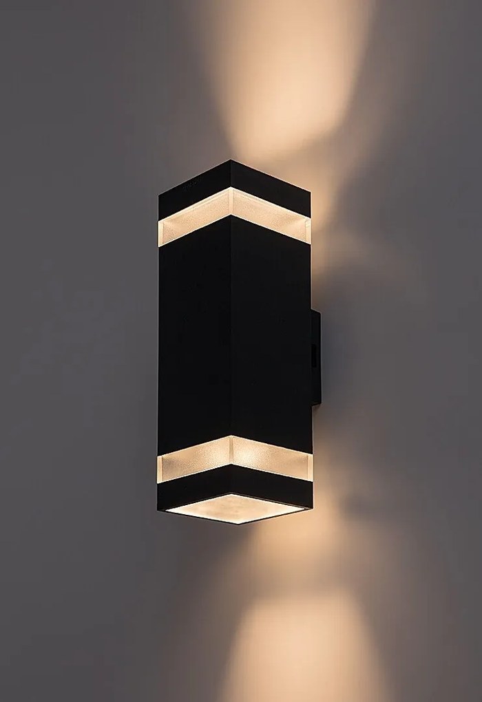 Aplica LED CCT perete exterior IP65 Urfa Line antracit