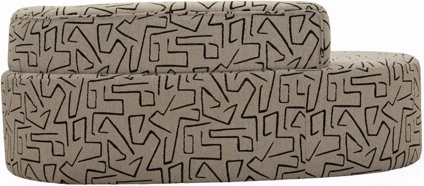 Canapea bej cu tapițerie din țesătură bouclé 176 cm Nairobi – Mauro Ferretti