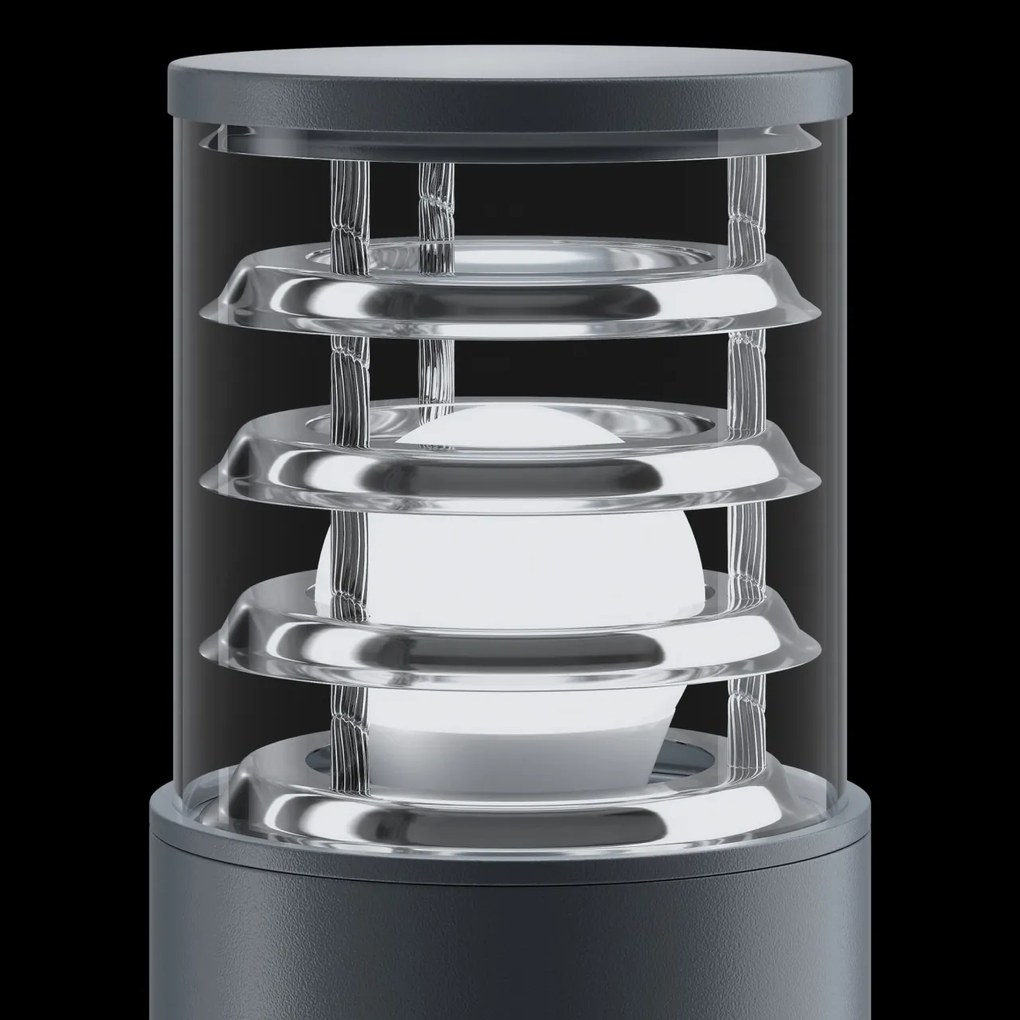 Stalp mic de exterior cu protectie IP54, Bronx gri